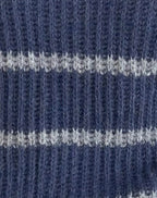 Pull Namirta en bleu avec une rayure grise
